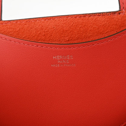 Hermes In the Loop 18 Handbag Clemence TC Swift Leather Rose Texas 0E Stamp U 2022 [Used]