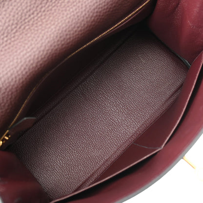 Hermes Kelly 28 Top Handle Shoulder Handbag 2 way Bag Clemence Leather TC Rouge Sellier 0G Stamp B 2023 [Used]