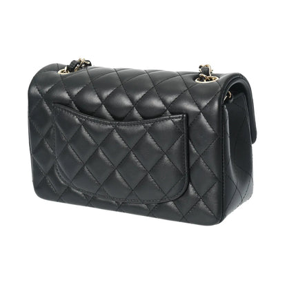 Chanel Matelasse Classic Flap Mini CC CF Chain Shoulder Bag 20cm A69900 Lambskin Black GHW [Unused]