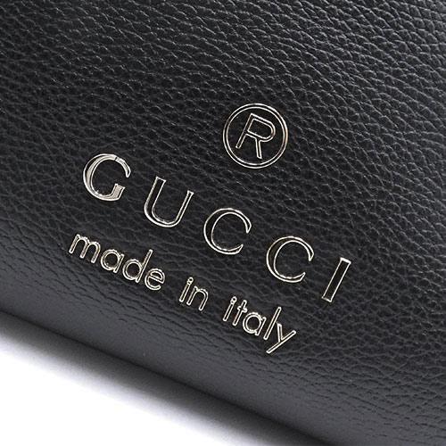 Gucci GG Logo Shoulder Bag Braided Handle Tote Bag 380118 Leather Black Ladies's bag [Used]