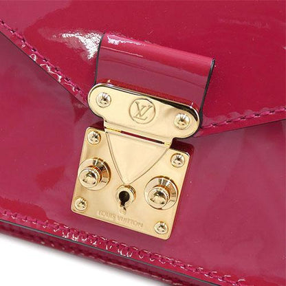 Louis Vuitton LV Monceau BB 2 way Shoulder Handbag M91579 Monogram Vernis Rose Andian [Used]