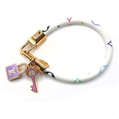 Louis Vuitton LV Luck It Bracelet M6604 Monogram Multicolor White [Used]