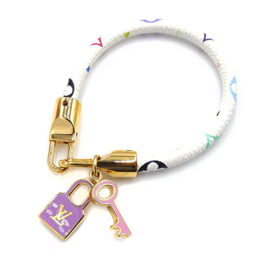 Louis Vuitton LV Luck It Bracelet M6604 Monogram Multicolor White [Used]