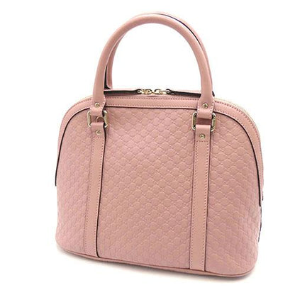 Gucci GG Micro Guccisima Handbag 449663 Calfskin Leather Pink [Used]