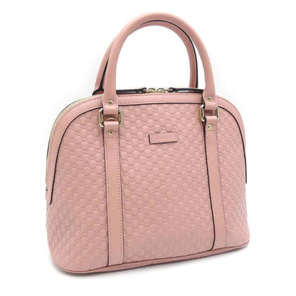 Gucci GG Micro Guccisima Handbag 449663 Calfskin Leather Pink [Used]