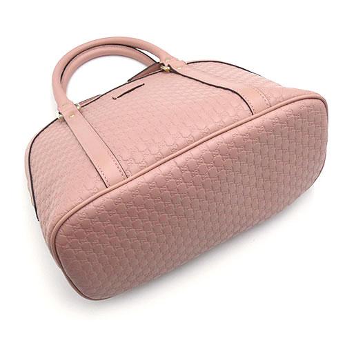 Gucci GG Micro Guccisima Handbag 449663 Calfskin Leather Pink [Used]