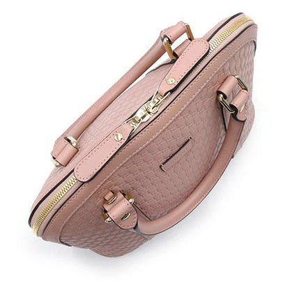 Gucci GG Micro Guccisima Handbag 449663 Calfskin Leather Pink [Used]