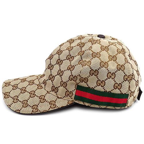 Gucci GG Canvas Baseball Cap L59 Sherry Line Beige 200035