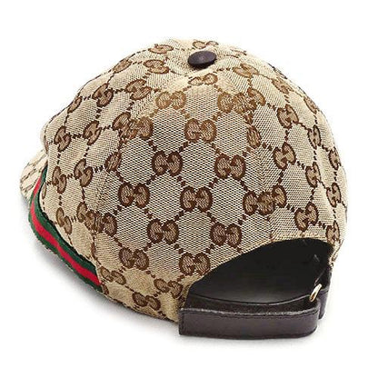 Gucci GG Canvas Baseball Cap L59 Sherry Line Beige 200035