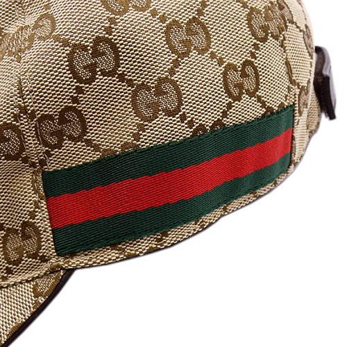 Gucci GG Canvas Baseball Cap L59 Sherry Line Beige 200035