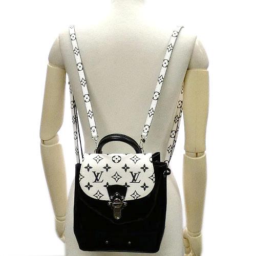 Louis Vuitton LV Hot Springs Mini Backpack M53637 Vernis Leather Black White [Used]