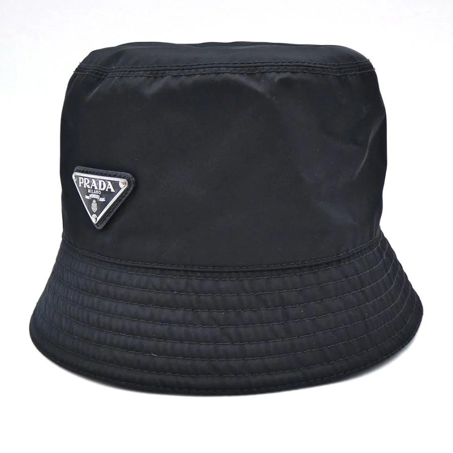 Prada Re-Nylon Bucket Hat 1HC137 Black Nylon [Used]