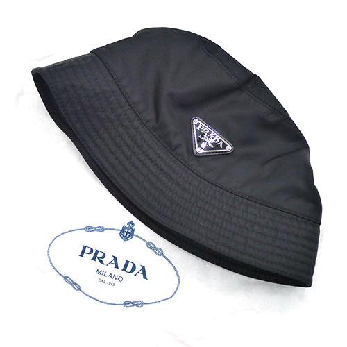 Prada Re-Nylon Bucket Hat 1HC137 Black Nylon [Used]